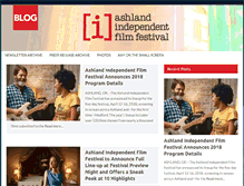 Tablet Screenshot of blog.ashlandfilm.org